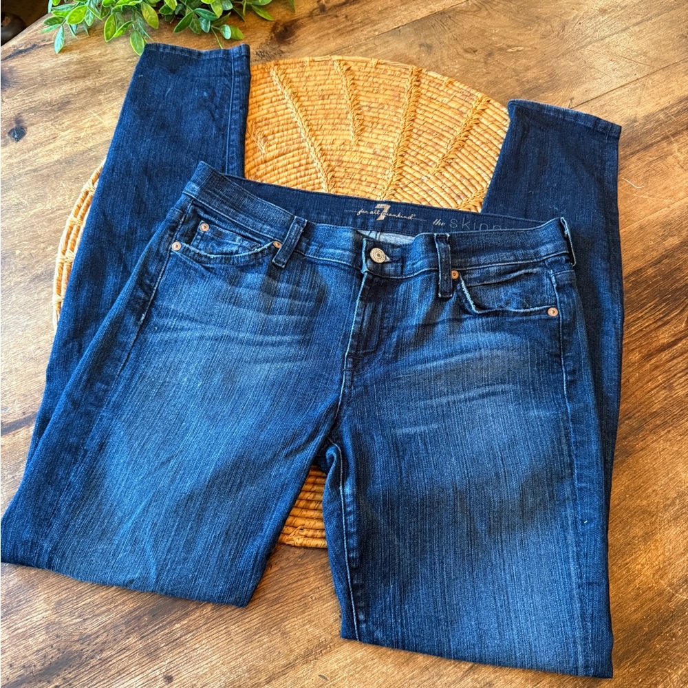 7 For All Mankind Indigo Skinny Jeans
